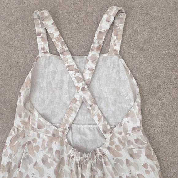 Anthropologie Cloth & Stone linen midi tiered dress M - Picture 8 of 10